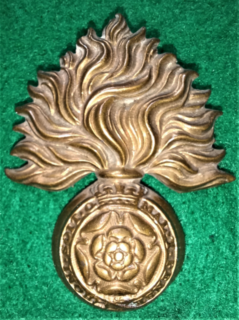 The Royal Fusiliers Victorian QVC Cap Badge, Pre 1881 Issue, KK 429